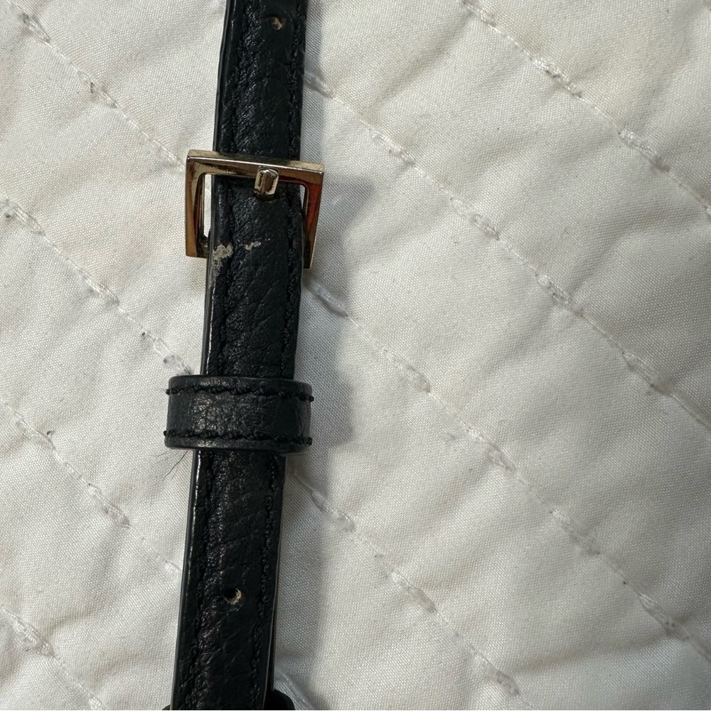 Kate Spade Black and Gold Pebbled Leather Crossbody Bag - Picture 11 of 12